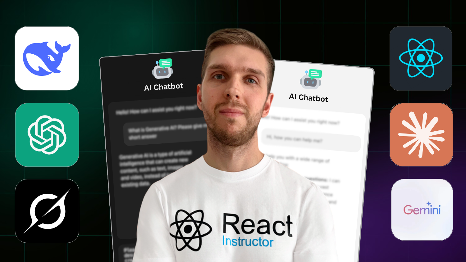 React.js AI Chatbot built with ChatGPT, Gemini AI and DeepSeek